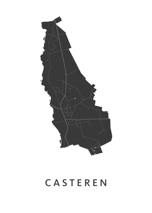 Casteren Stadskaart Poster Kopen