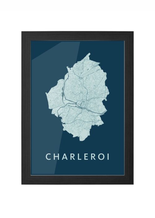 Charleroi Feldgrau Ingelijst in Zwart lijst Kopen | Kunst in Kaart
