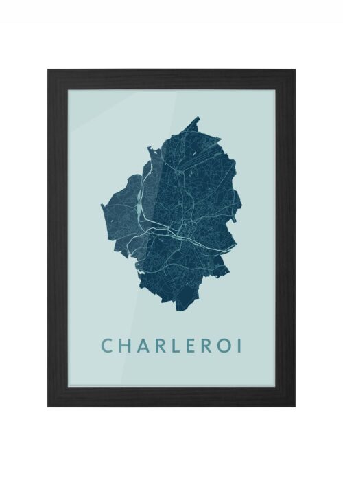 Charleroi Mint Ingelijst in Zwart lijst Kopen | Kunst in Kaart