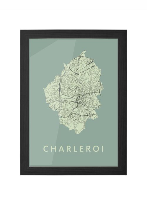 Charleroi Olive Ingelijst in Zwart lijst Kopen | Kunst in Kaart