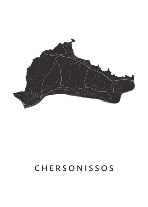 Chersonissos Stadskaart Poster Kopen