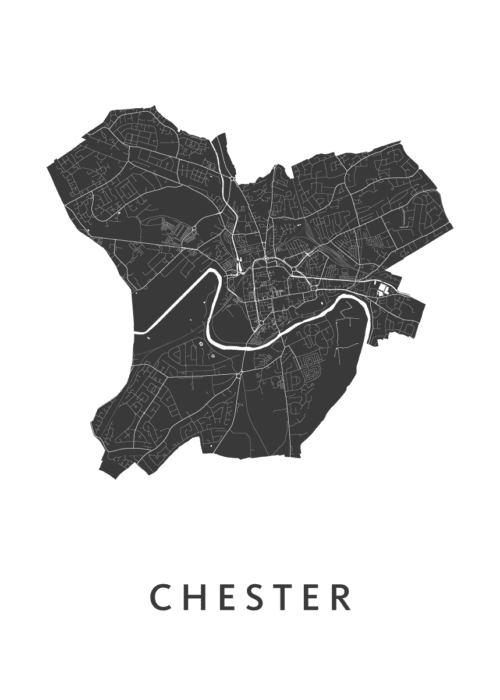 Chester Stadskaart Poster Kopen