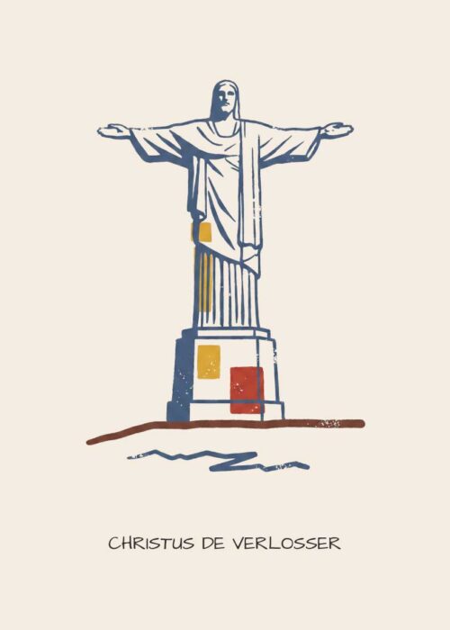 Christus de Verlosser Rio de Janeiro - Linosnede-stijl