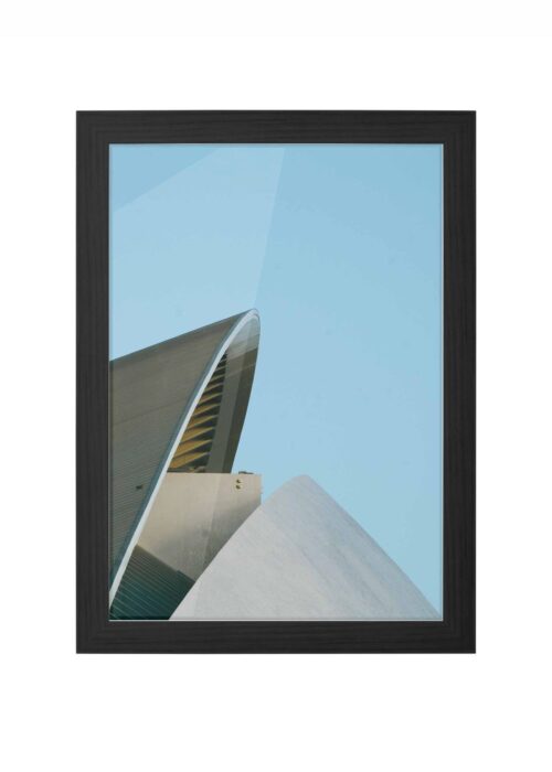 ciutat de les arts i les ciències fotografie poster ingelijst in zwarte lijst
