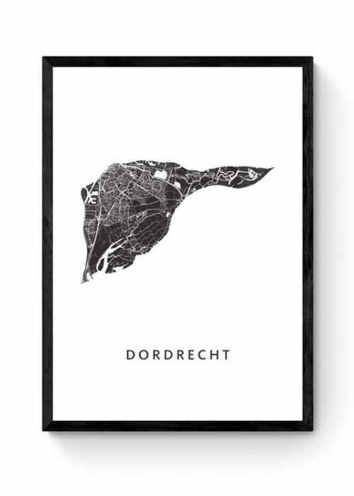 Kunst in Kaart poster ingelijst