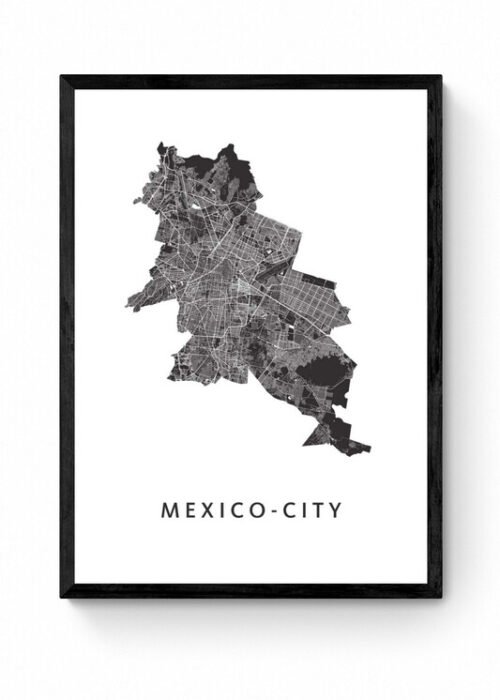 Mexico-city Stadskaart Poster Kopen