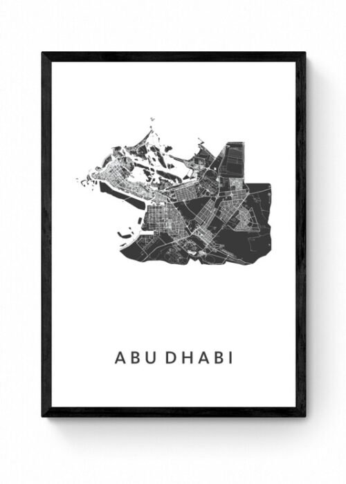 Kunst in Kaart poster ingelijst