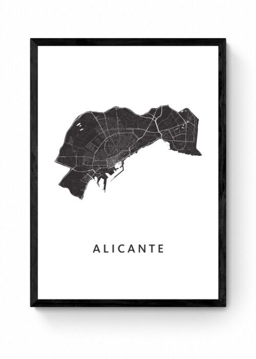 Kunst in Kaart poster ingelijst