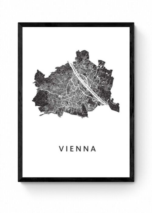 Kunst in Kaart poster ingelijst
