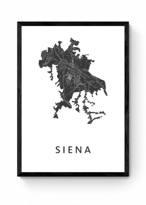 Kunst in Kaart poster ingelijst