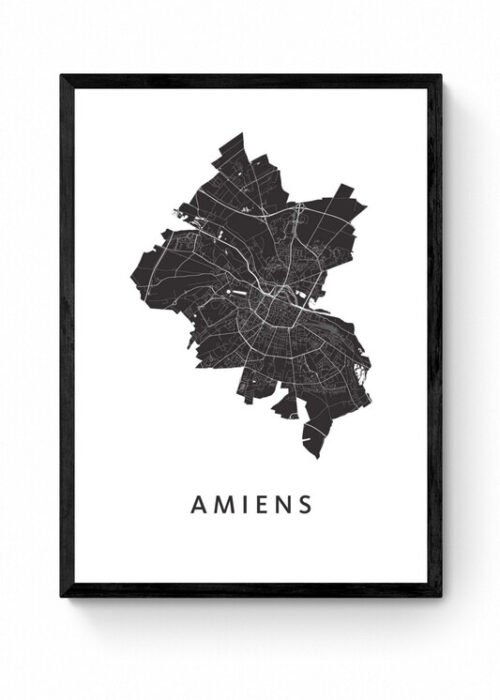 Kunst in Kaart poster ingelijst
