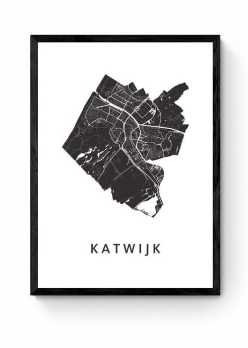 Kunst in Kaart poster ingelijst