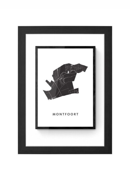 Montfoort White Ingelijst in Zwart lijst Kopen | Kunst in Kaart