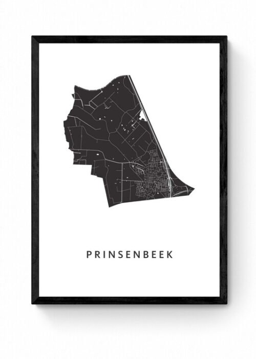 Kunst in Kaart poster ingelijst
