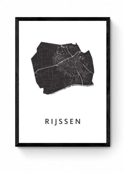 Kunst in Kaart poster ingelijst