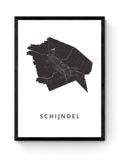Kunst in Kaart poster ingelijst