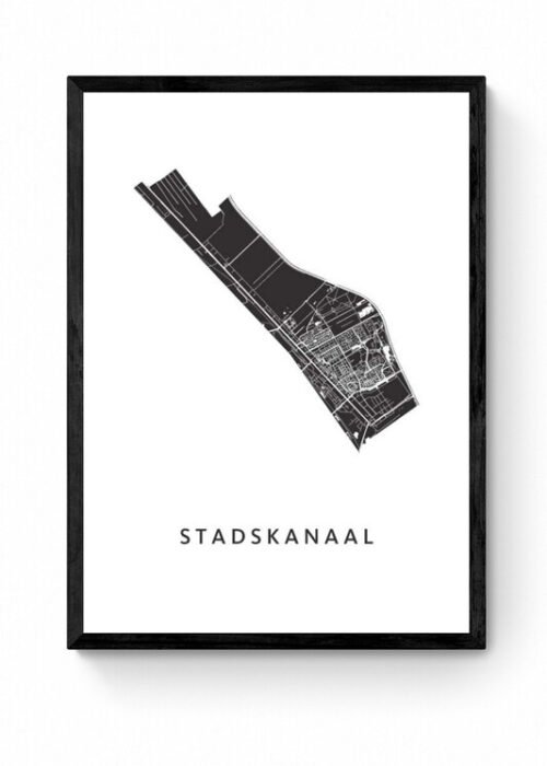 Kunst in Kaart poster ingelijst
