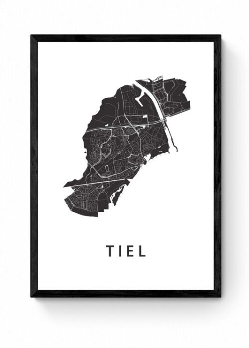 Kunst in Kaart poster ingelijst