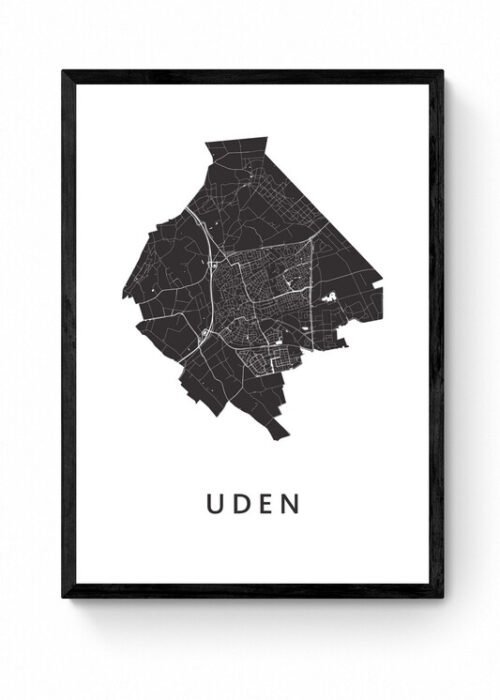 Kunst in Kaart poster ingelijst