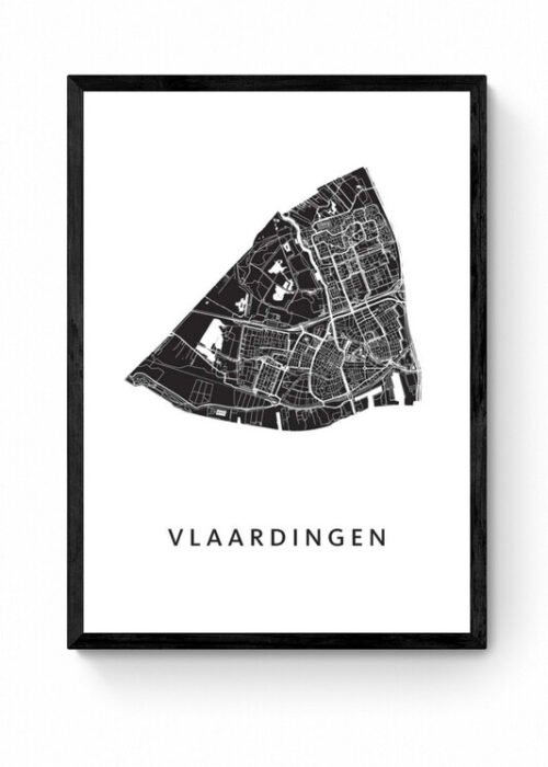 Kunst in Kaart poster ingelijst