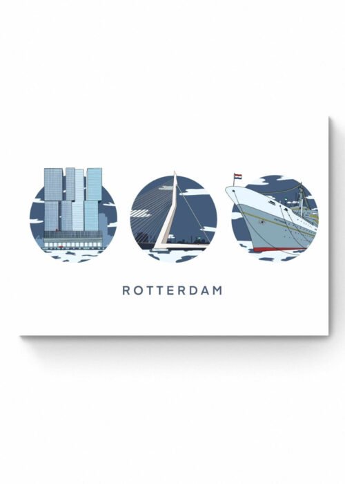 Rotterdam mix Gebouwen poster
