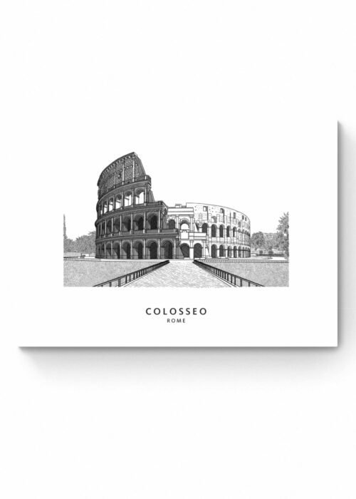 Colosseo - Roma lijntekening print