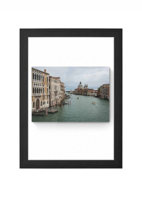 vanaf de ponte dell'accademia fotografie poster ingelijst in zwarte lijst