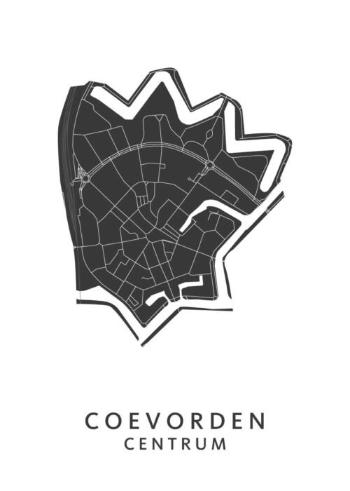 Centrum Wijkkaart Coevorden