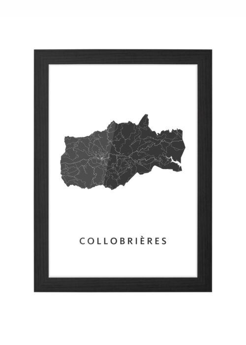 Collobrières Ingelijst in Zwart lijst Kopen | Kunst in Kaart