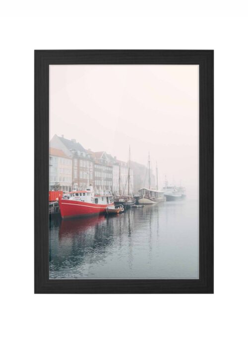 kopenhagen fotografie poster ingelijst in zwarte lijst