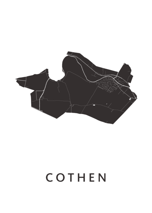Cothen Stadskaart Poster Kopen