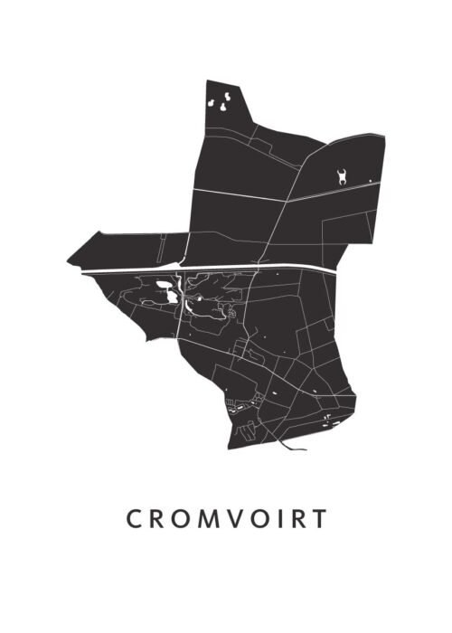 Cromvoirt Stadskaart Poster Kopen
