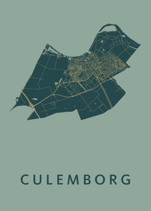 Culemborg Stadskaart poster Amazon