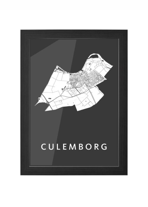 Culemborg Black Ingelijst in Zwart lijst Kopen | Kunst in Kaart