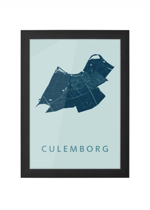 Culemborg Mint Ingelijst in Zwart lijst Kopen | Kunst in Kaart