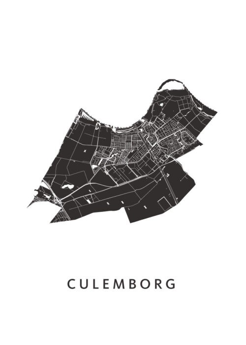 Culemborg Stadskaart - White