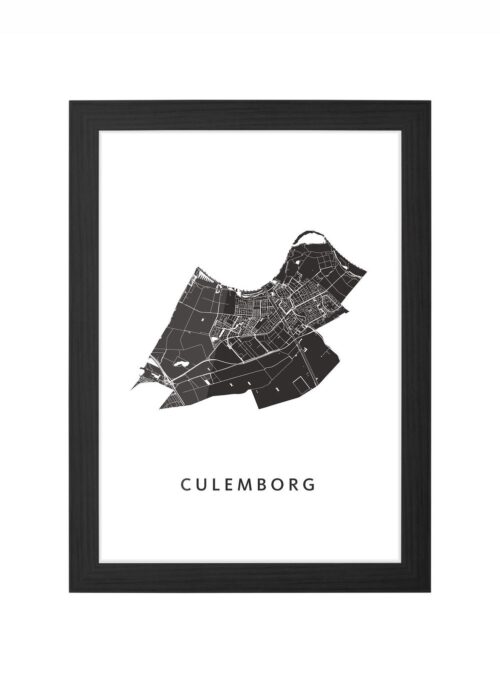 Culemborg White Ingelijst in Zwart lijst Kopen | Kunst in Kaart