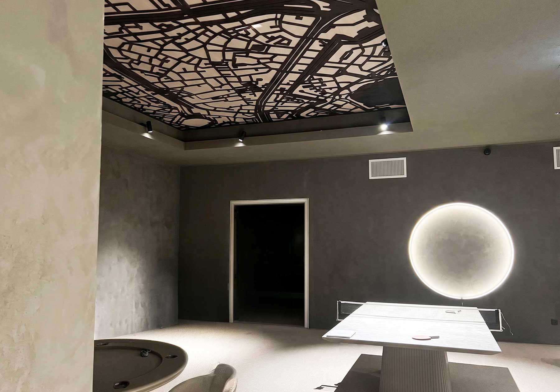 PET Vilt plafond stadskaart