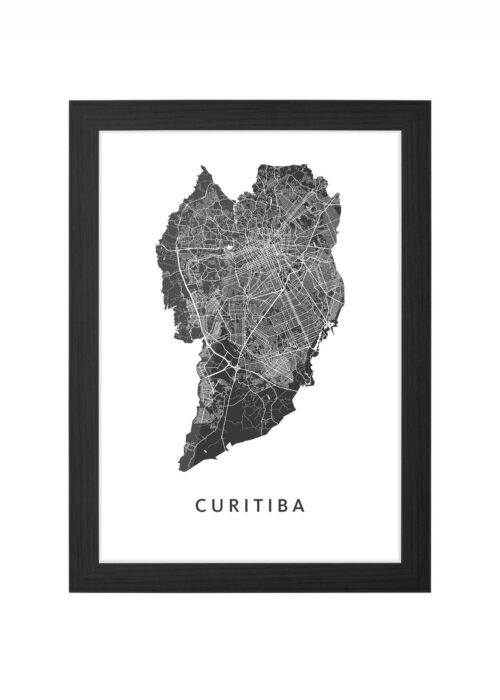 Curitiba Ingelijst in Zwart lijst Kopen | Kunst in Kaart