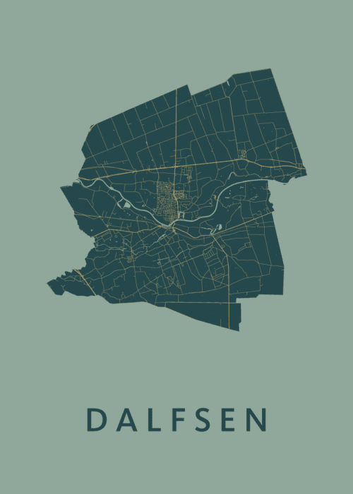 Dalfsen Amazon Stadskaart Poster Kopen