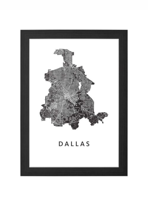 Dallas Ingelijst in Zwart lijst Kopen | Kunst in Kaart