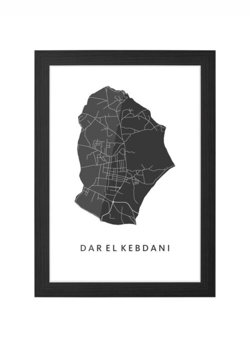 Dar el Kebdani Ingelijst in Zwart lijst Kopen | Kunst in Kaart