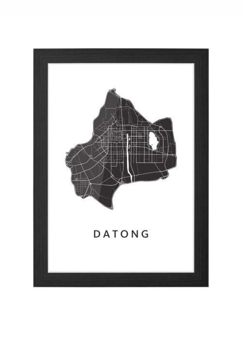 Datong Ingelijst in Zwart lijst Kopen | Kunst in Kaart