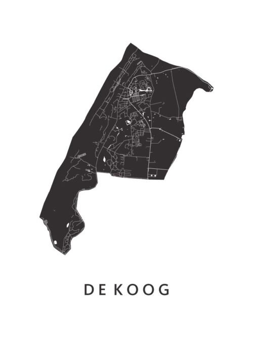 De Koog Stadskaart Poster Kopen