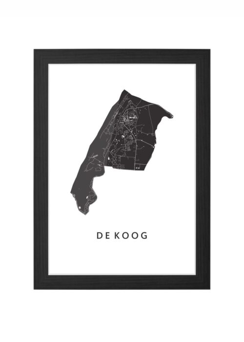 De Koog Ingelijst in Zwart lijst Kopen | Kunst in Kaart