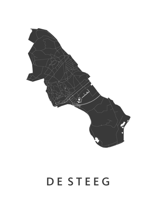De Steeg Stadskaart Poster Kopen