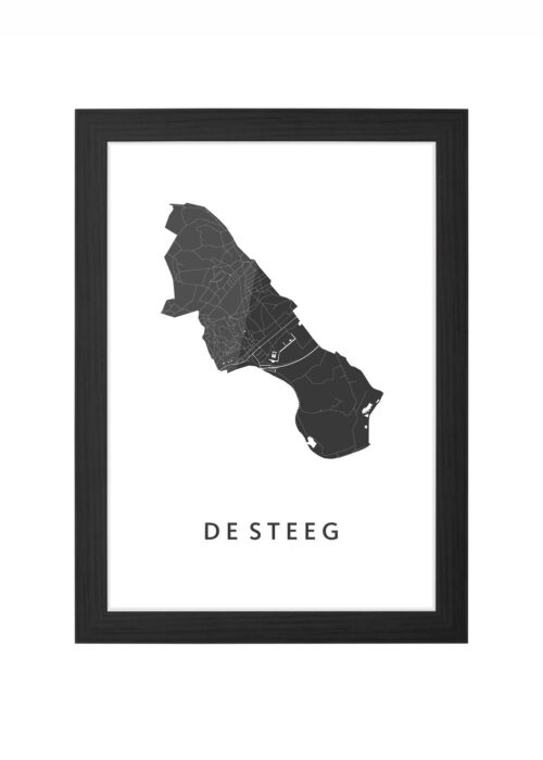 De Steeg Ingelijst in Zwart lijst Kopen | Kunst in Kaart