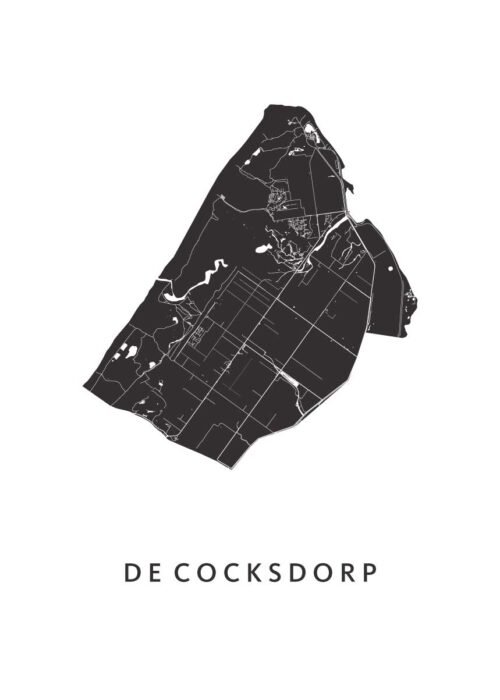 De Cocksdorp Stadskaart Poster Kopen