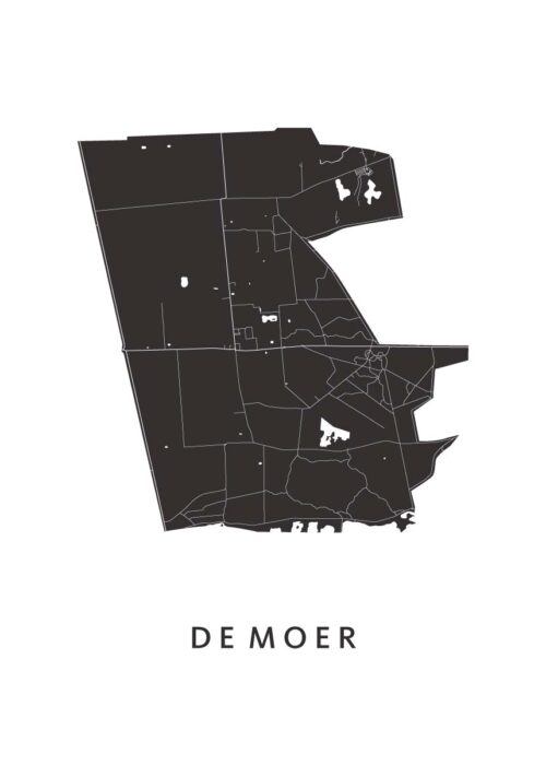 De Moer Stadskaart Poster Kopen