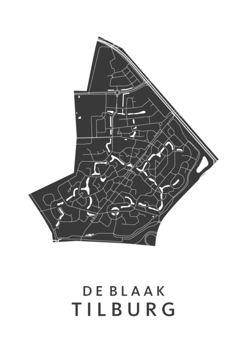 De Blaak Wijkkaart Tilburg